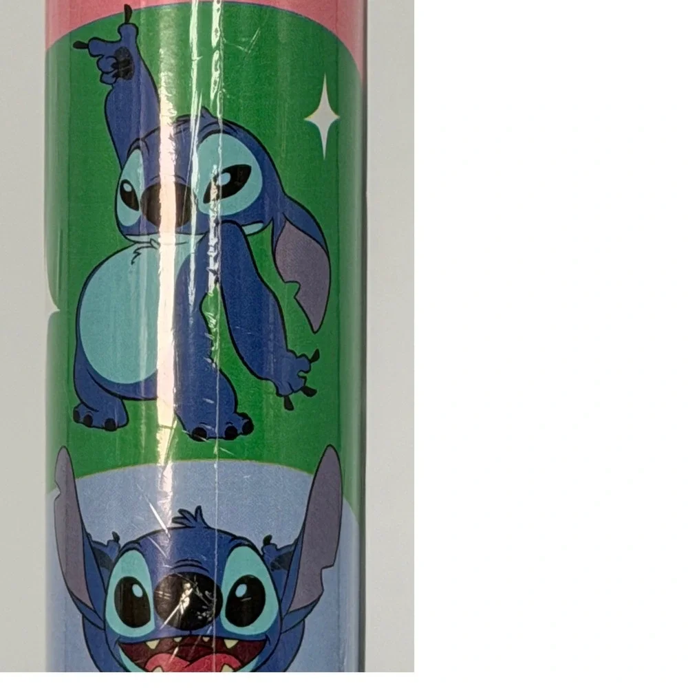 Disney Stitch Premium Heavy Weight Gift Wrap 30 SqFt Blue Pink Green 109-06